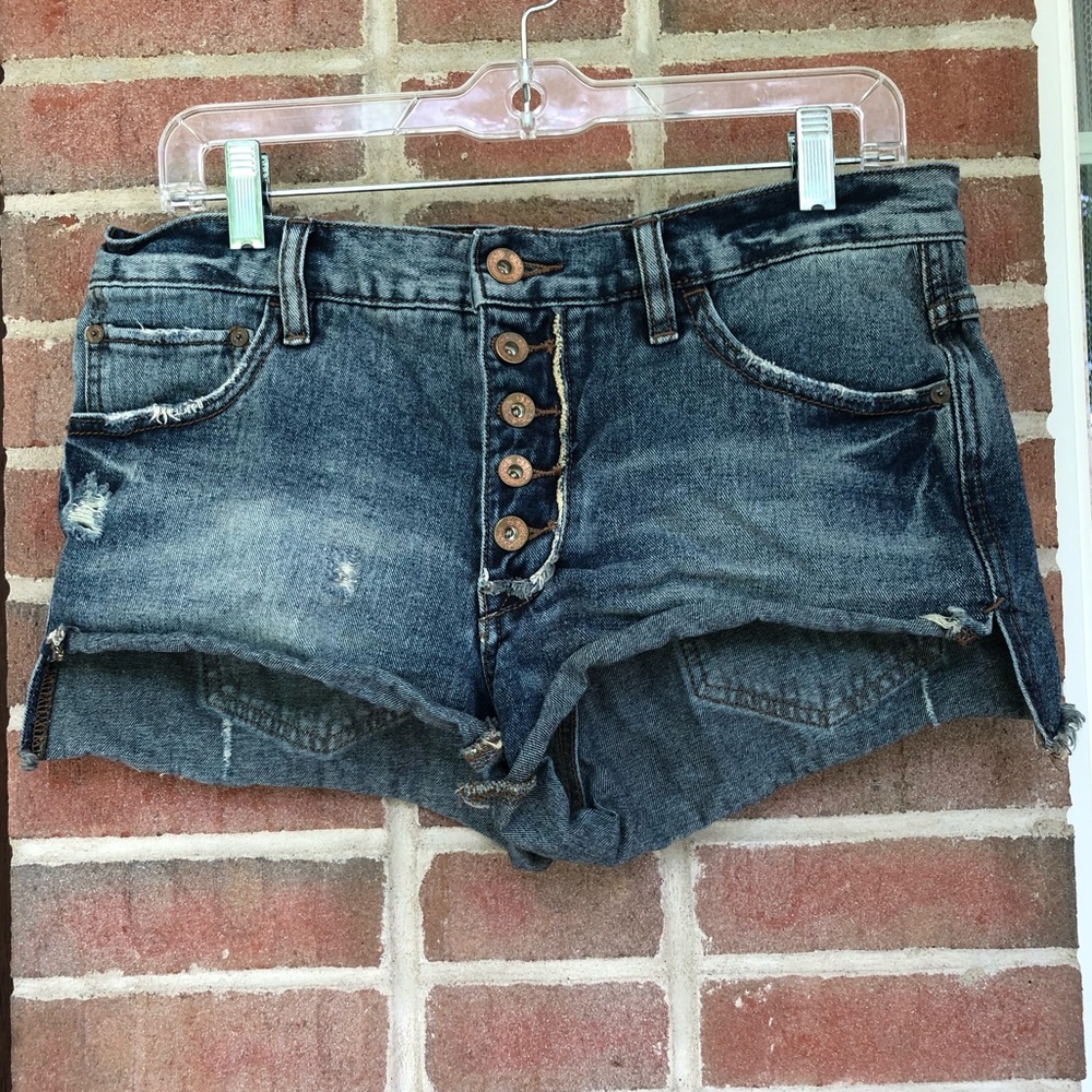 Free People denim shorts